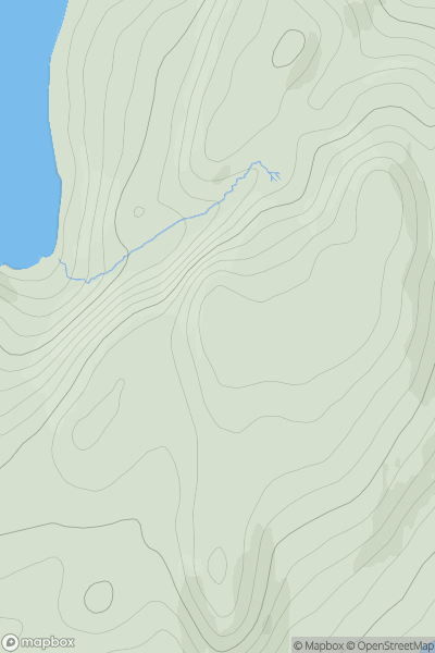 Thumbnail image for Creag a' Chait [Mallaig to Fort William] showing contour plot for surrounding peak